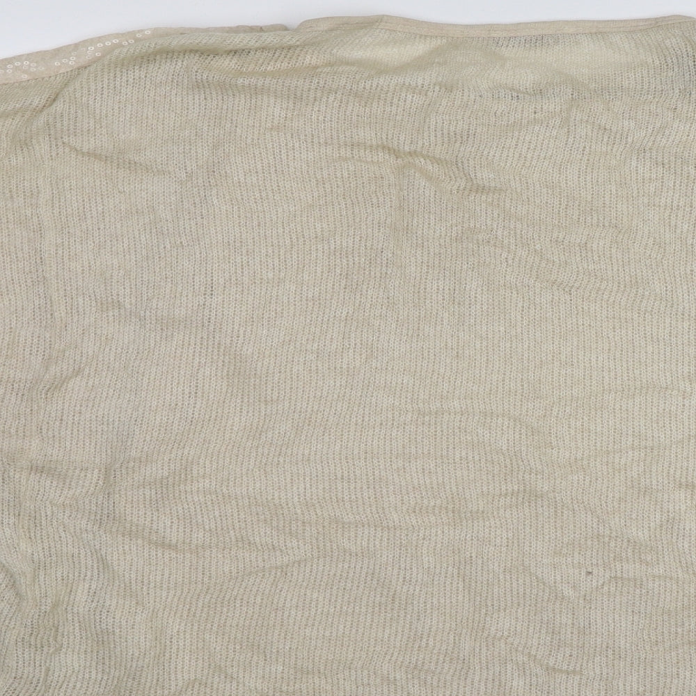 Dolce Ragazza Womens Ivory Paisley  Basic Blouse One Size