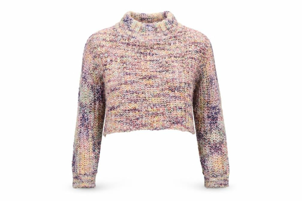 Front view of Missguided women’s multicoloured jumper, size UK 8