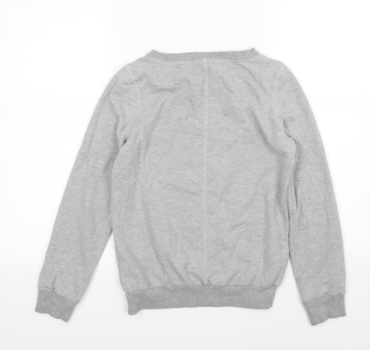 George Womens Grey  Jersey Pullover Sweatshirt Size 10