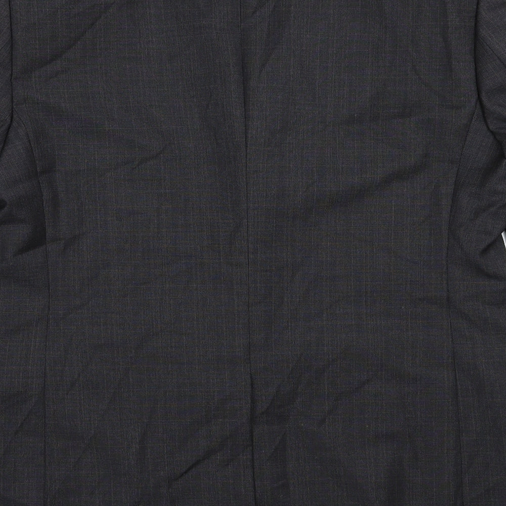Marks and Spencer Mens Grey Striped  Jacket Suit Jacket Size 42