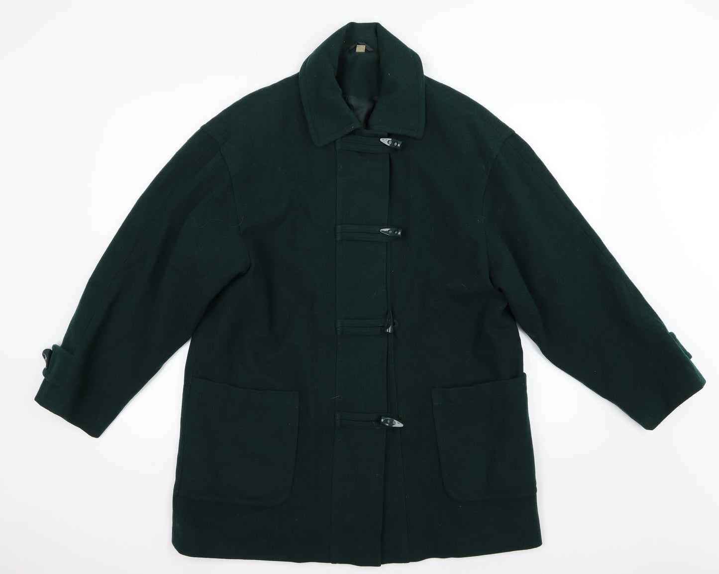 Preworn Womens Green   Overcoat Coat Size 12