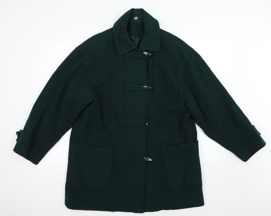 Preworn Womens Green   Overcoat Coat Size 12