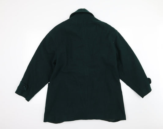 Preworn Womens Green   Overcoat Coat Size 12