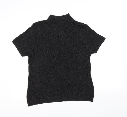 St Micheal Womens Black   Basic T-Shirt Size 16