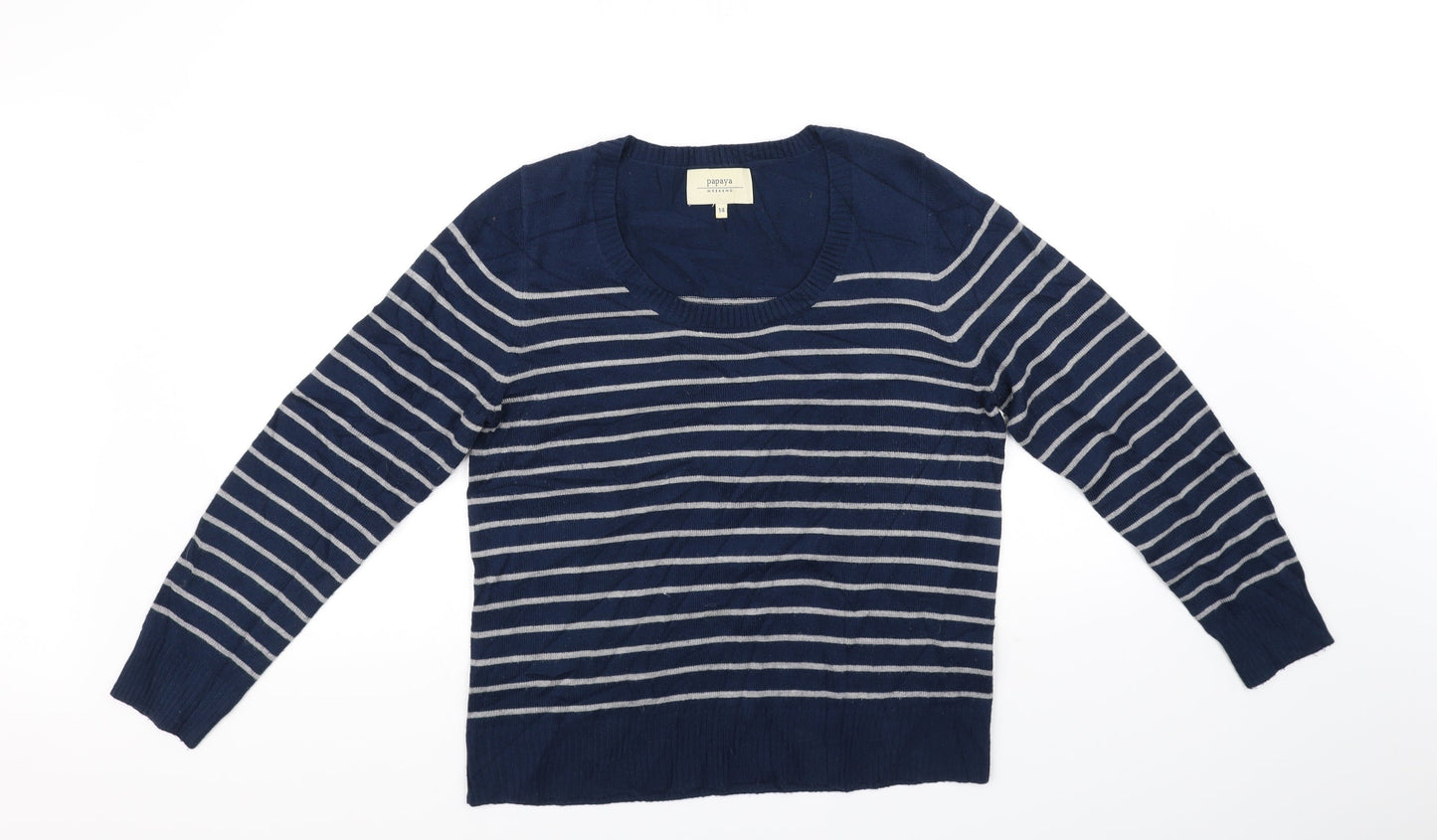 Papaya Womens Blue   Pullover Jumper Size 14