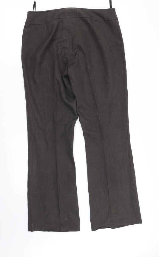 Dorothy Perkins Womens Grey   Trousers  Size 12 L33 in