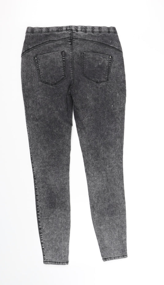 deniem & co Womens Grey   Straight Jeans Size 10 L32 in