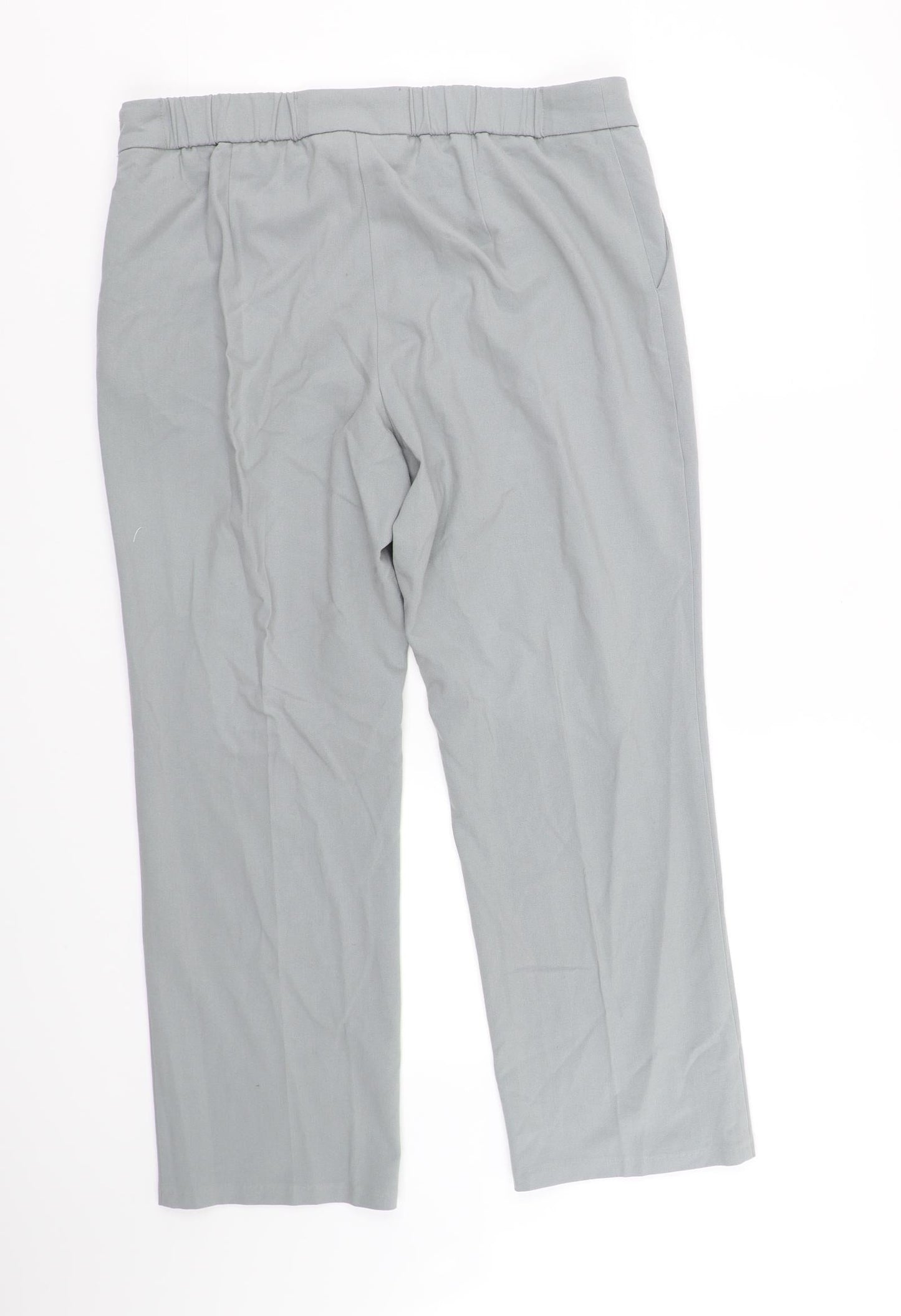 M&S Collection Womens Beige Houndstooth  Trousers  Size 14 L30 in