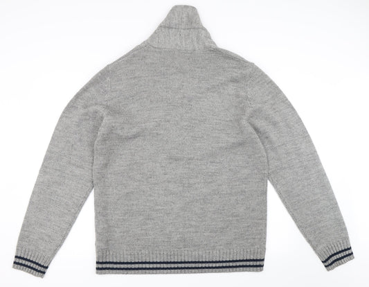 Ambrose Mens Grey   Pullover Jumper Size XL