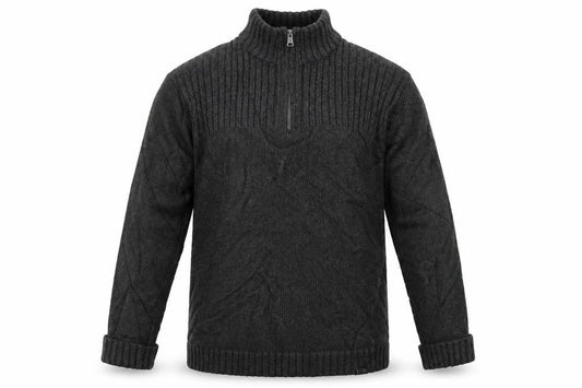 Burton Mens Grey   Henley Jumper Size L