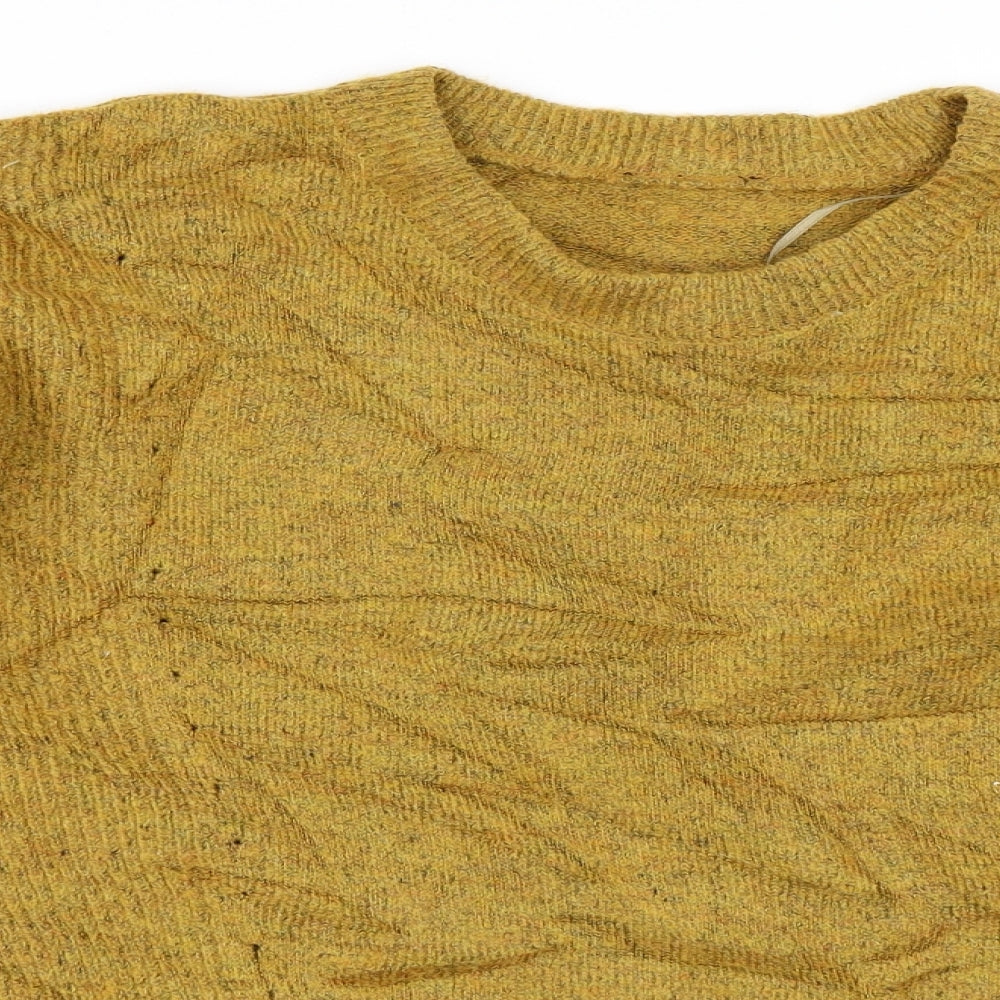 Marks and Spencer Womens Yellow   Pullover Jumper Size L