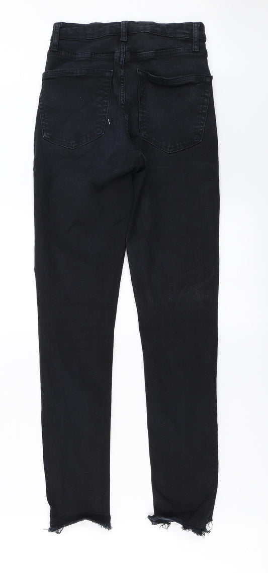 Topshop Womens Black   Skinny Jeans Size 28 in L32 in