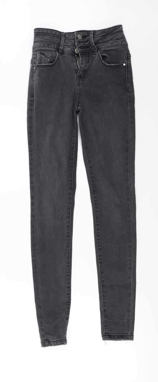 denim co Womens Grey   Skinny Jeans Size 6 L28 in