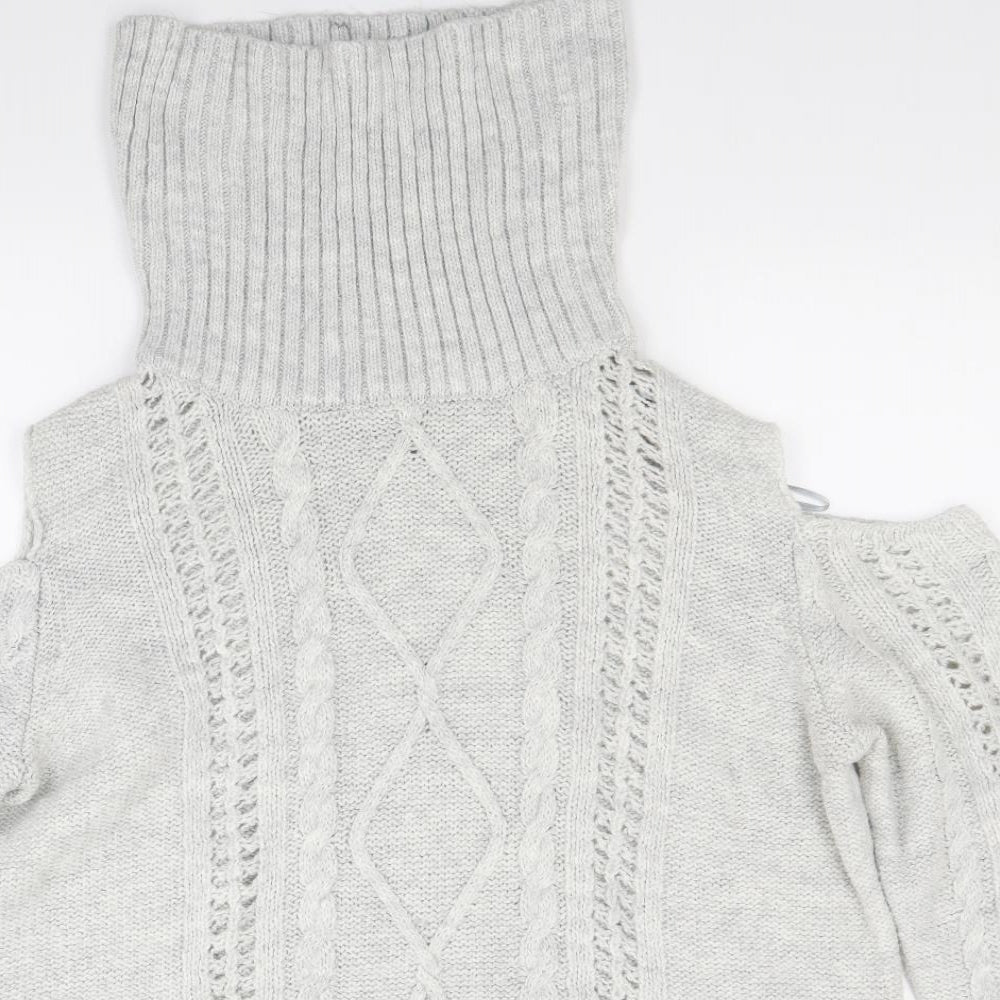 Papaya Womens Grey   Pullover Jumper Size L