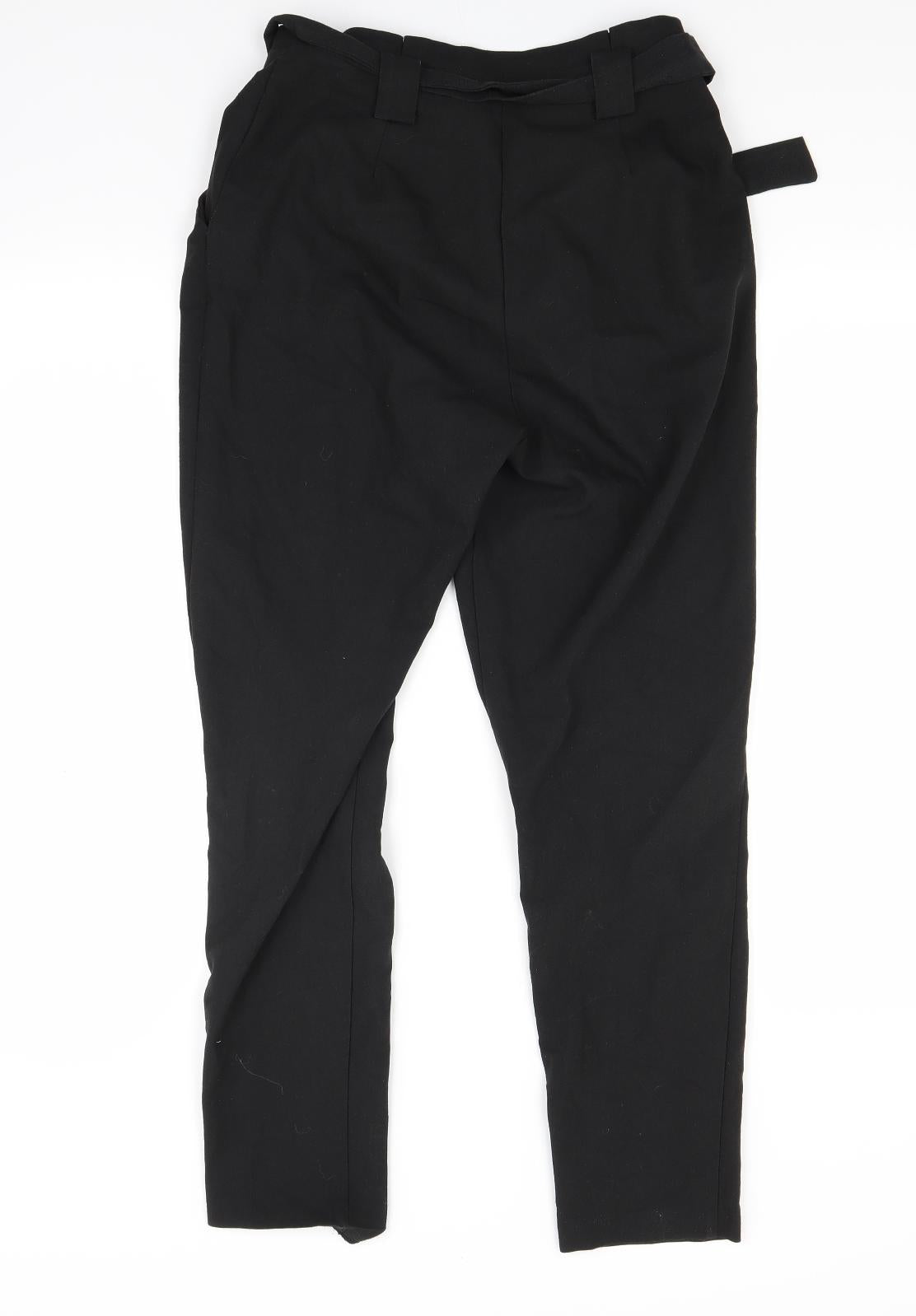 Missguided Womens Black   Trousers  Size 8 L28 in
