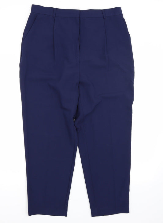 Papaya Womens Blue   Trousers  Size 16 L27 in