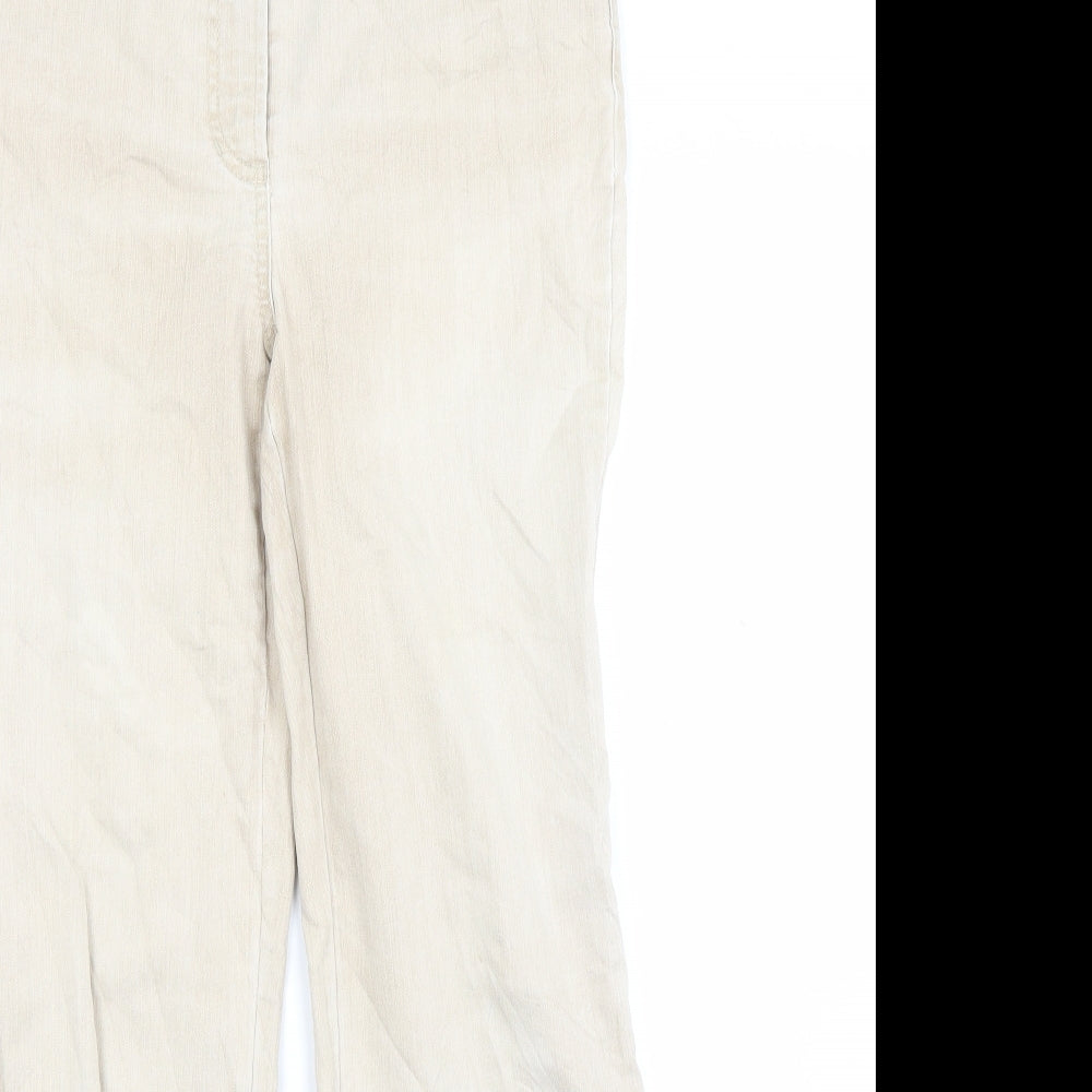 Gerry Webber Womens Beige  Denim Straight Jeans Size 8 L26 in