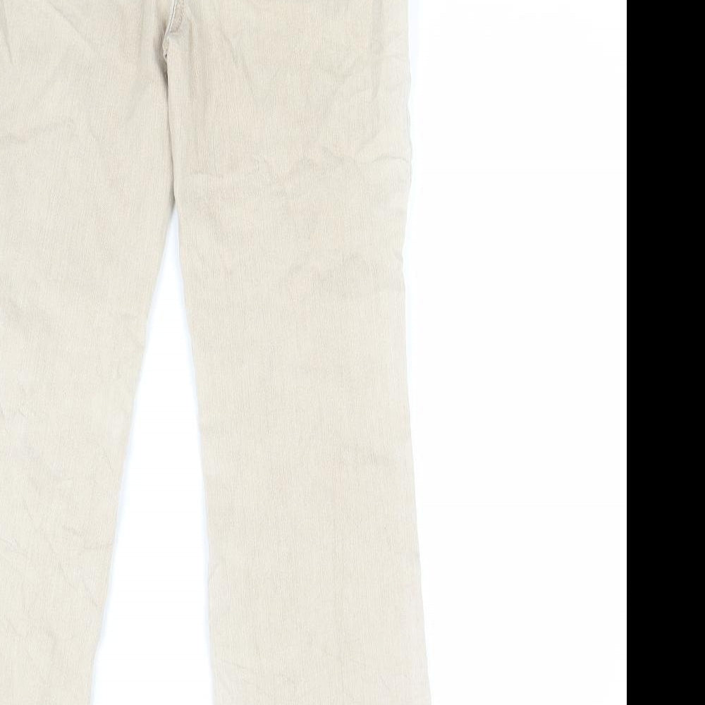 Gerry Webber Womens Beige  Denim Straight Jeans Size 8 L26 in