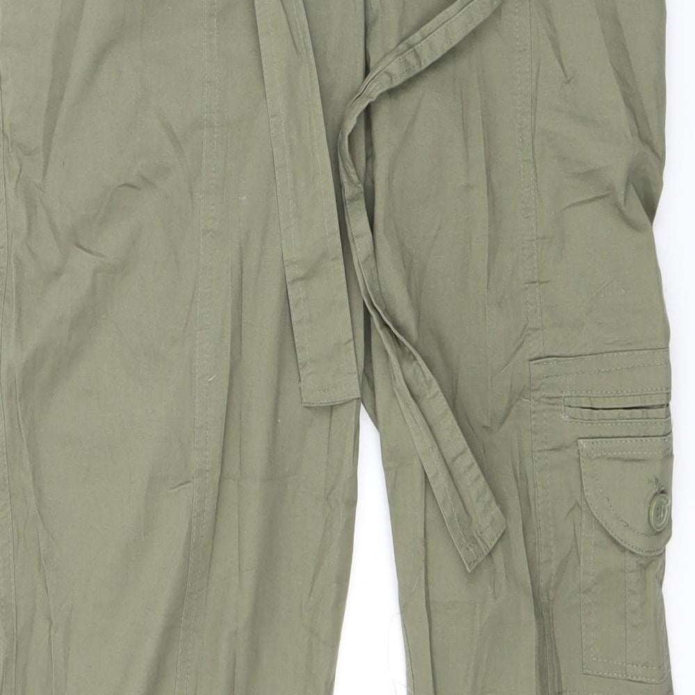 BPC Womens Green  Rayon Trousers  Size 36 L23 in