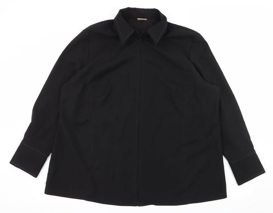 SixteenTwentySIx Womens Black   Jacket  Size 20