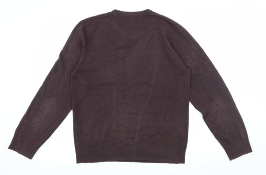 Broadbent Boothroyds Mens Brown  Knit Pullover Jumper Size M