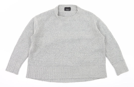Zara Womens Grey  Knit Pullover Jumper Size M