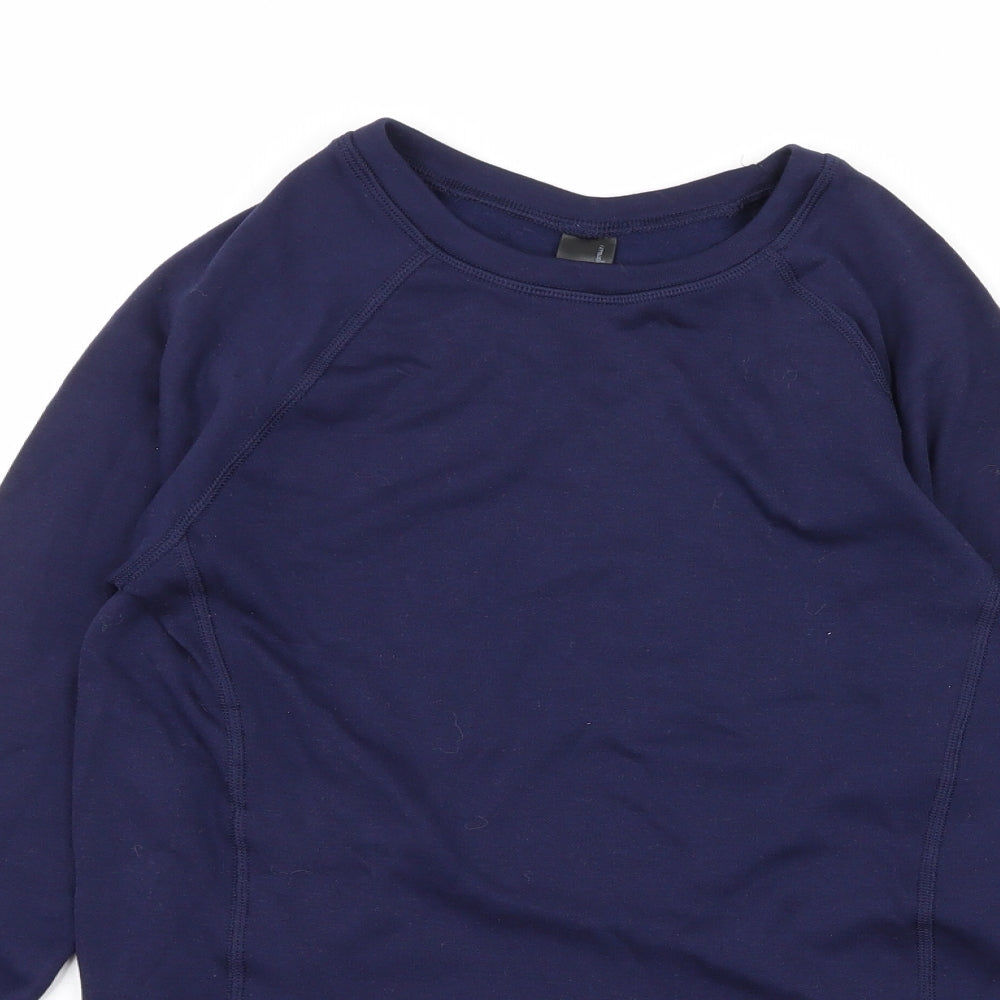 Iris Lilly Womens Blue  Jersey Basic T-Shirt Size 10