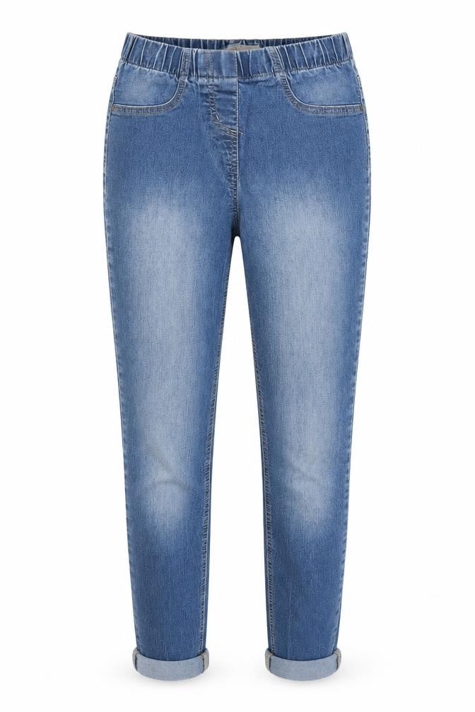 Front view of Tu women’s blue skinny jeans, size UK 8, 26-inch leg