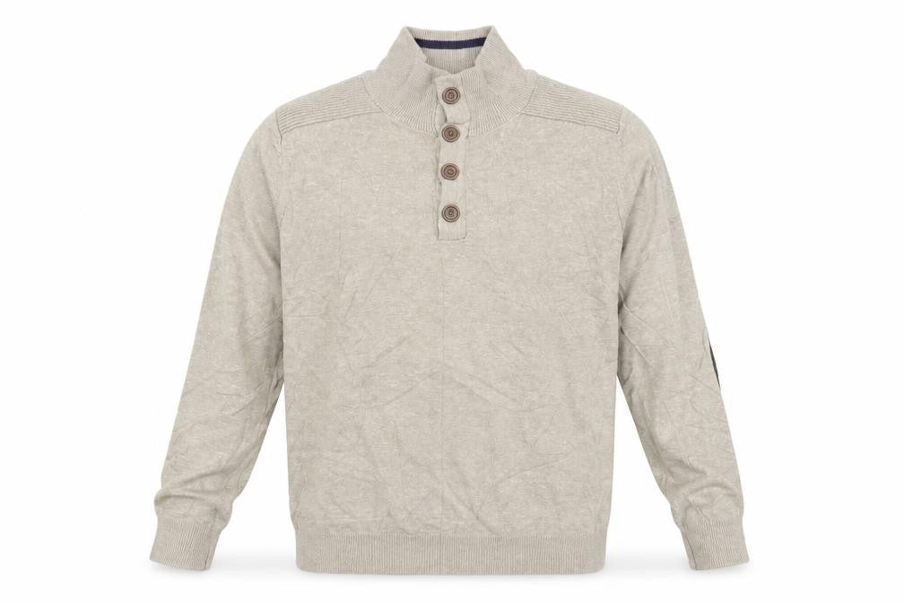 Front view of Officers Club men’s beige jumper, size L