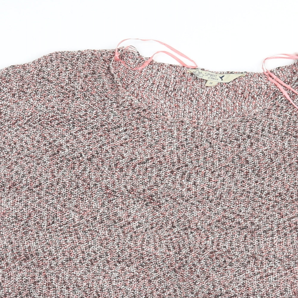M&Co Womens Pink   Pullover Jumper Size 18