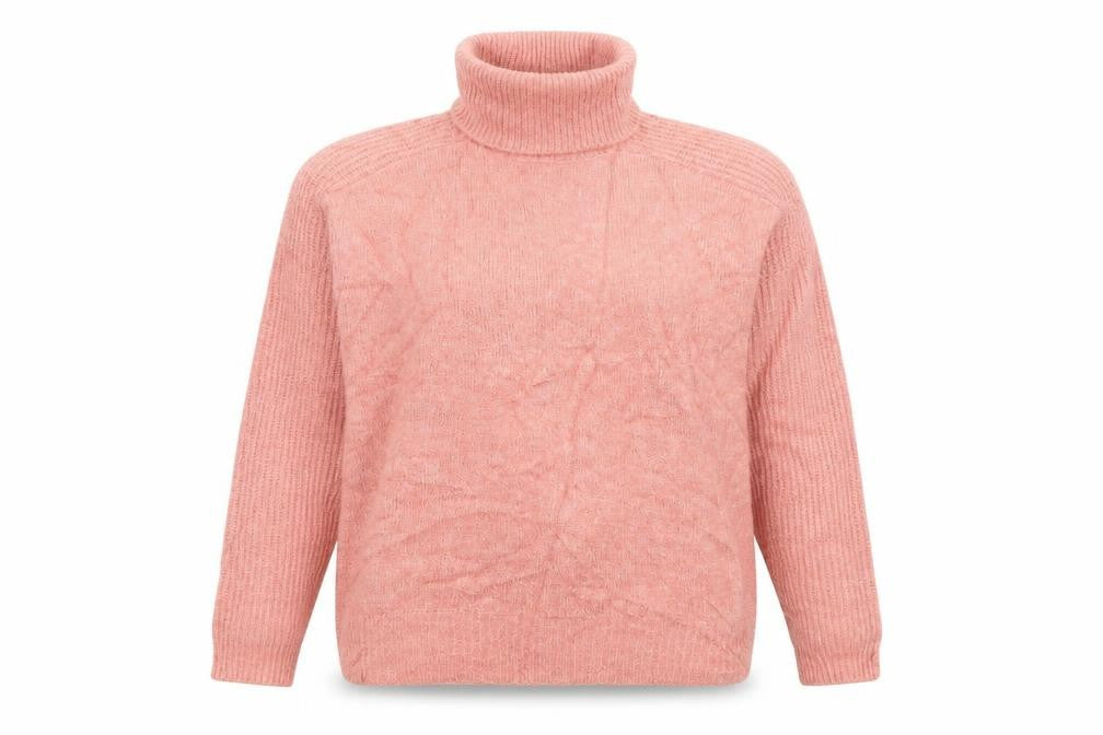 Front view of Mango women’s pink jumper, size S