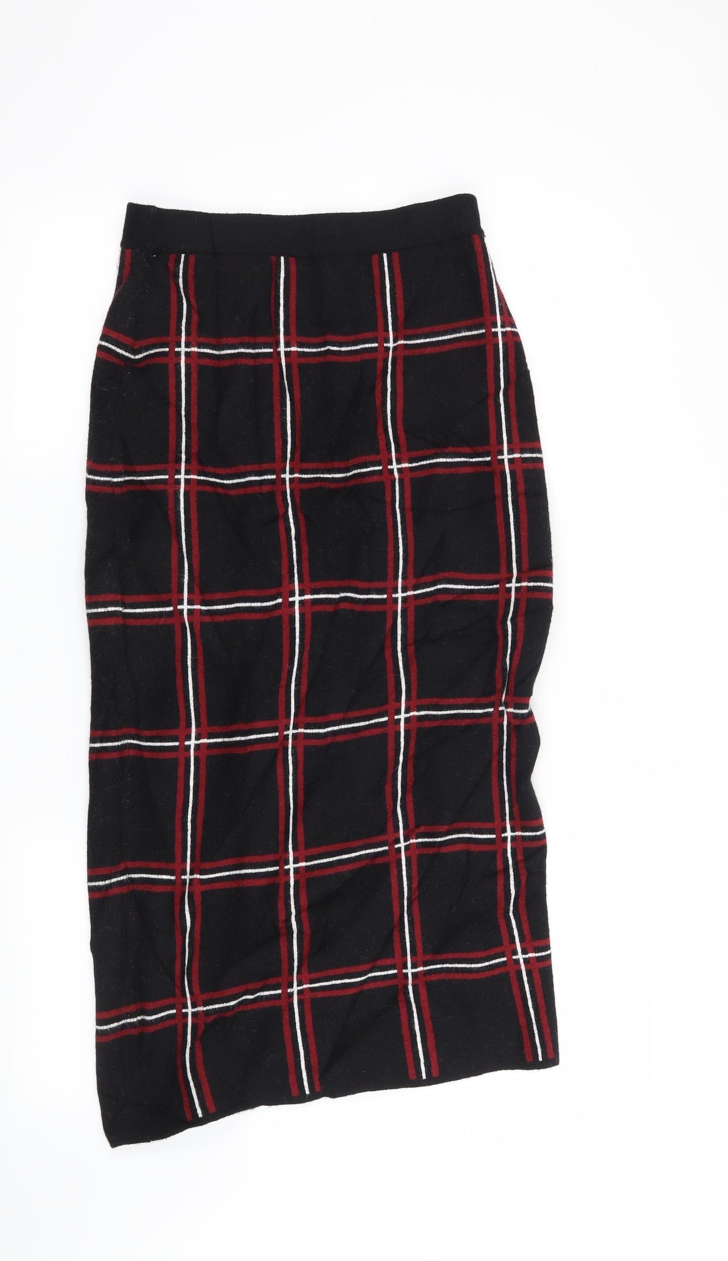 Tahari Womens Black Check  Straight & Pencil Skirt Size XS
