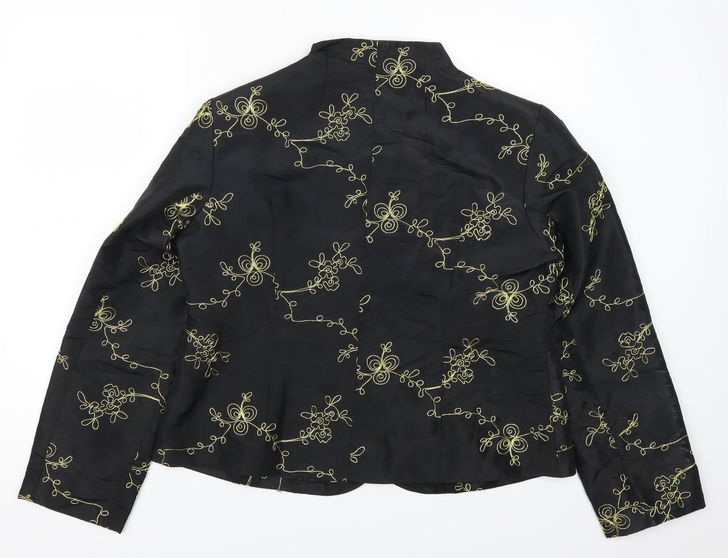 ISL Womens Black Geometric  Jacket  Size XL