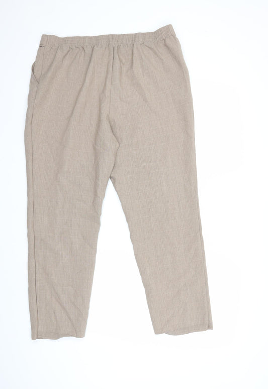 Marks and Spencer Womens Brown   Trousers  Size 16 L27 in