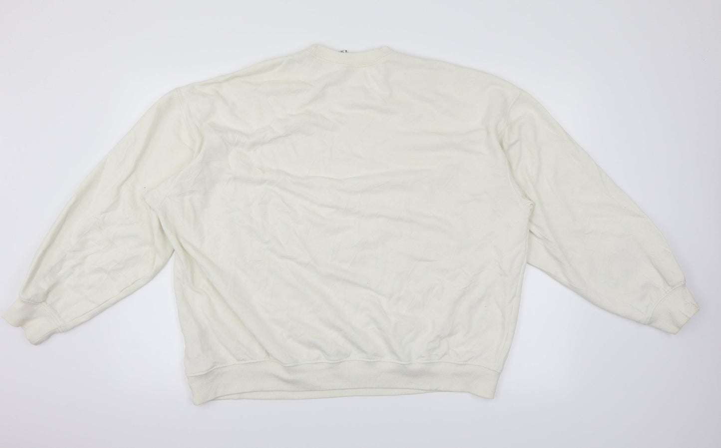 H&M Womens White   Pullover Jumper Size M