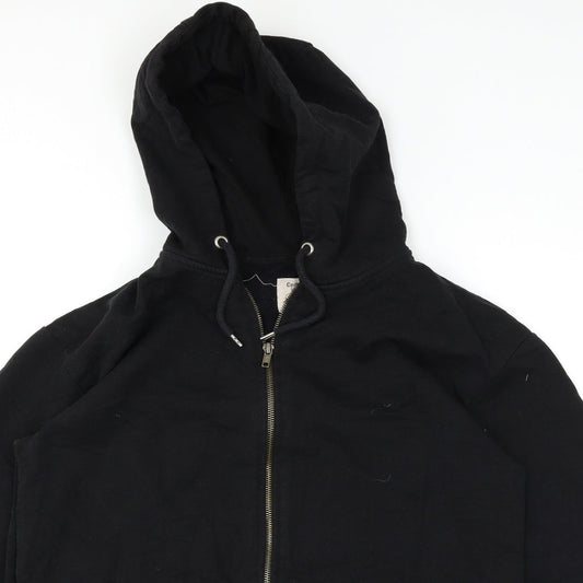 Cedar Wood State Mens Black   Full Zip Hoodie Size XS