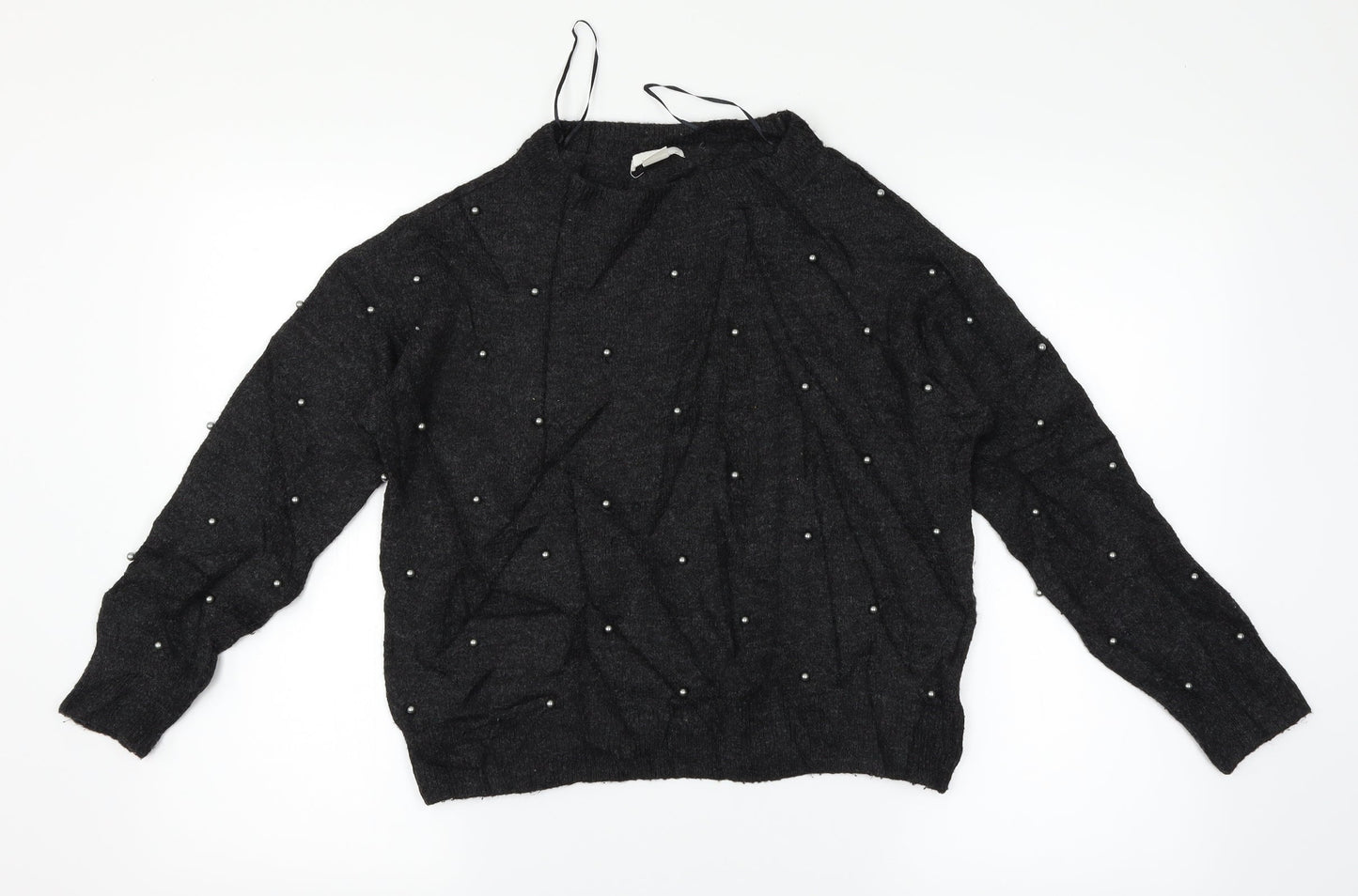 H&M Womens Black   Pullover Jumper Size 6