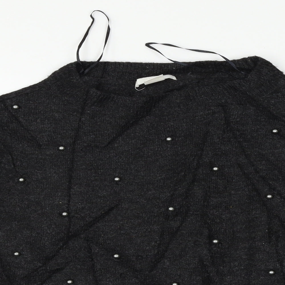 H&M Womens Black   Pullover Jumper Size 6