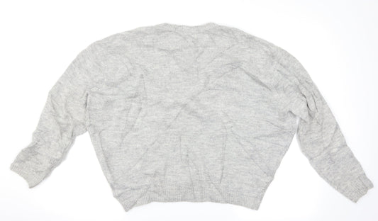 H&M Girls Grey   Pullover Jumper Size 11-12 Years