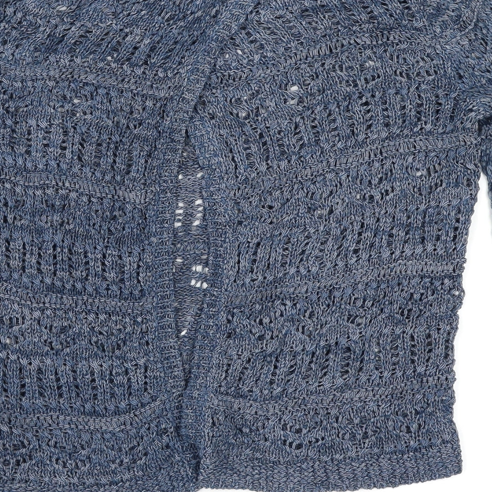 M&S Womens Blue   Wrap Jumper Size 10