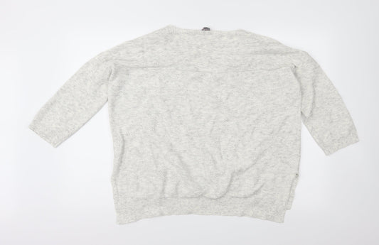 Phase Eight Womens Grey  Knit Pullover Jumper Size M
