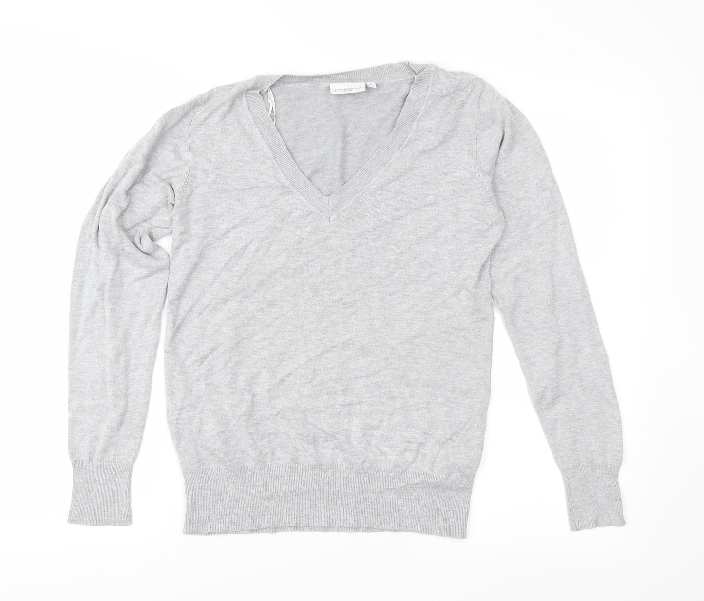 New Look Womens Grey  Knit Pullover Jumper Size 10