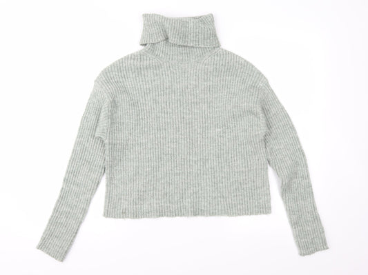 New Look Womens Green  Knit Pullover Jumper Size S