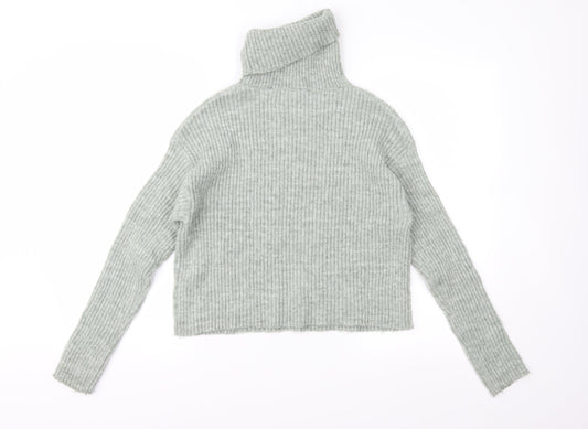 New Look Womens Green  Knit Pullover Jumper Size S