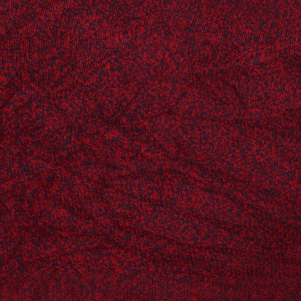 Divided Womens Red  Knit Pullover Jumper Size XS