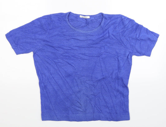 Marks and Spencer Womens Blue  Knit Pullover Jumper Size 16