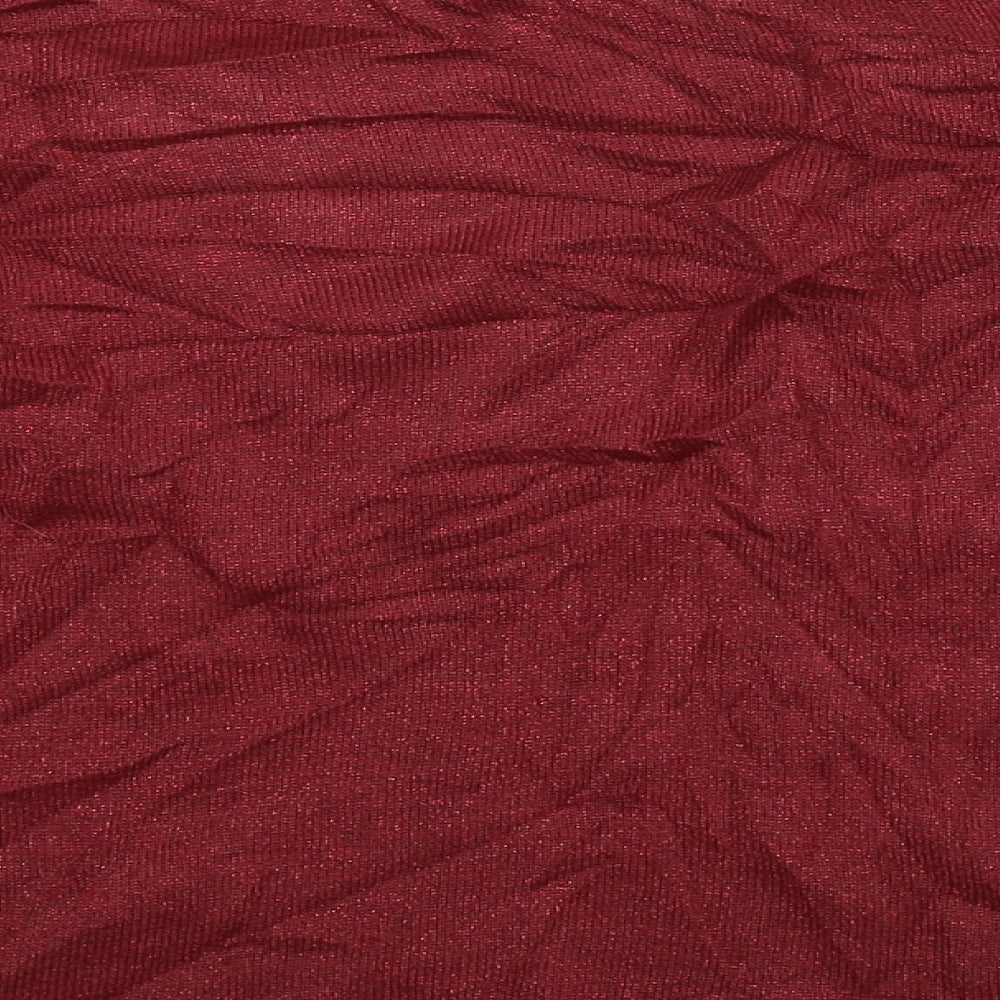 Preworn Womens Red  Knit Pullover Jumper Size M