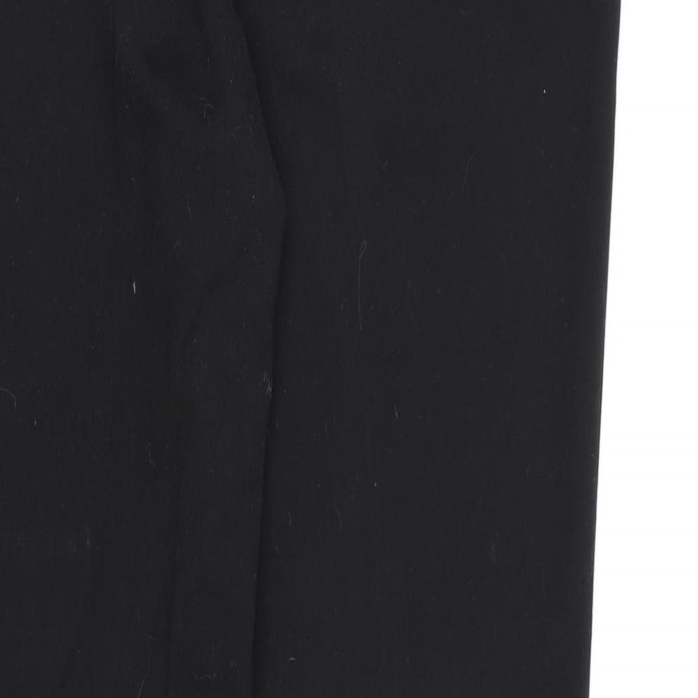 Warehouse Womens Black  Rayon Dress Pants Trousers Size 14 L28 in