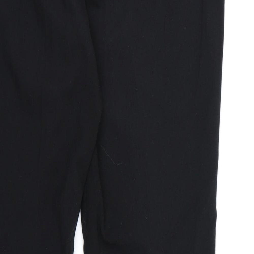 Marks and Spencer Womens Black  Rayon Dress Pants Trousers Size 10 L28 in