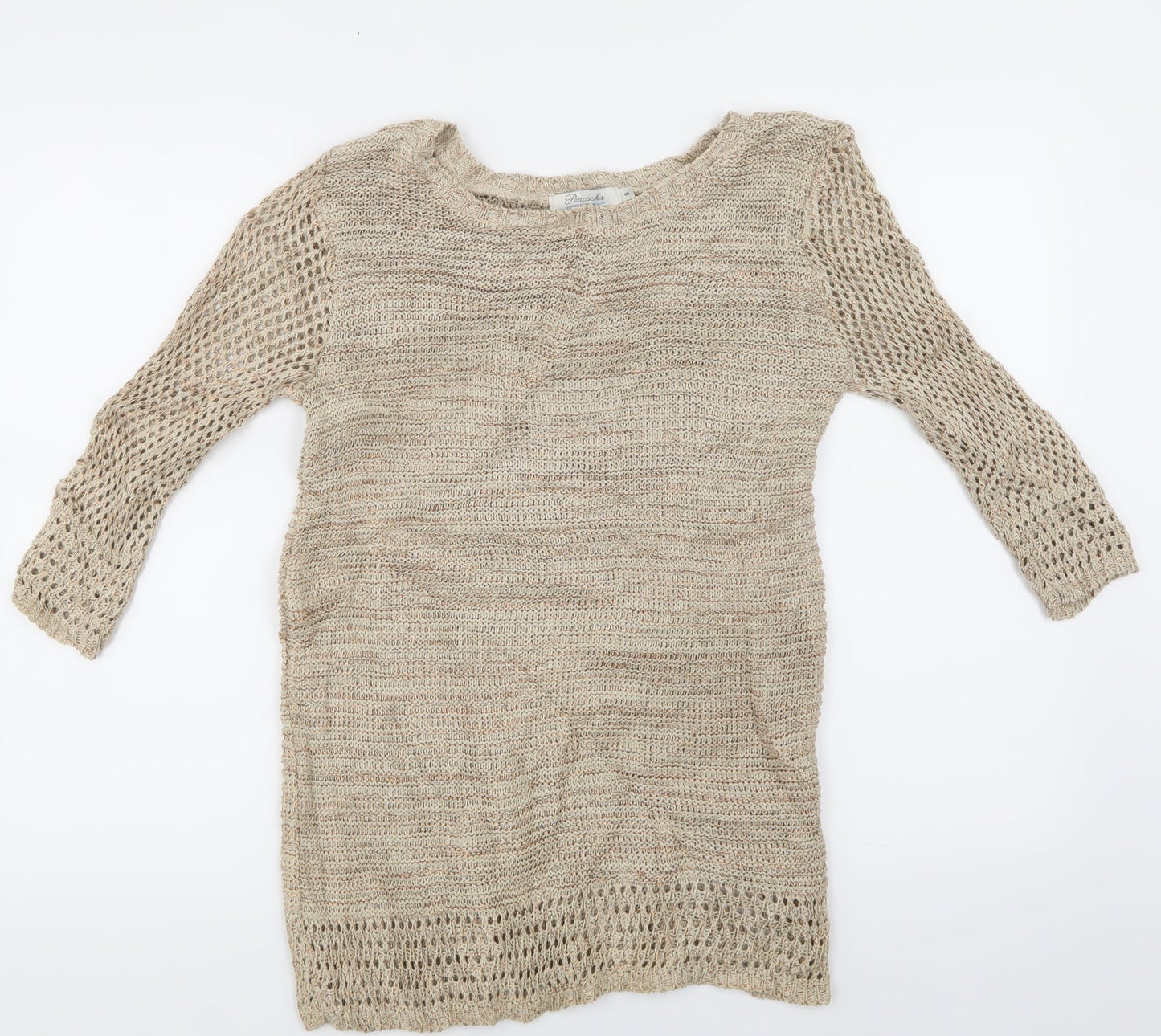 Peacocks Womens Gold   Pullover Jumper Size 8